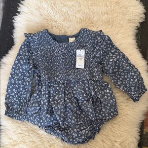 GAP Blue Floral baby Dress 18-24 months